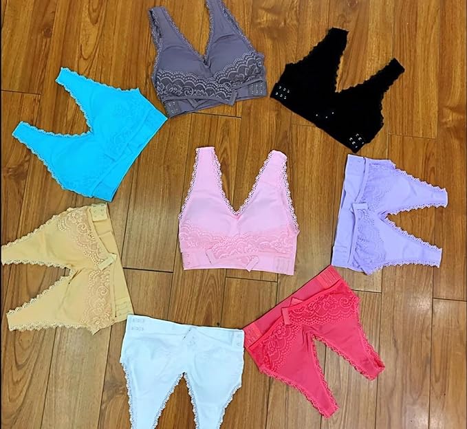 🔥last day 30% off - comfy corset bra front cross side buckle lace bras