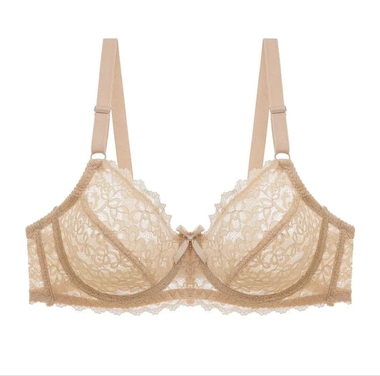 Transparent Cotton Bras – Pack of 2 | Non-Padded, Non-Wired, Full Net Design